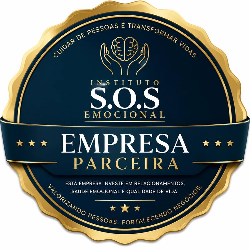 Selo oficial Empresa Parceira do Instituto S.O.S Emocional